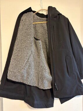 Icebreaker Felted Merino Wool Hooded Jacket - Black, S Never Worn